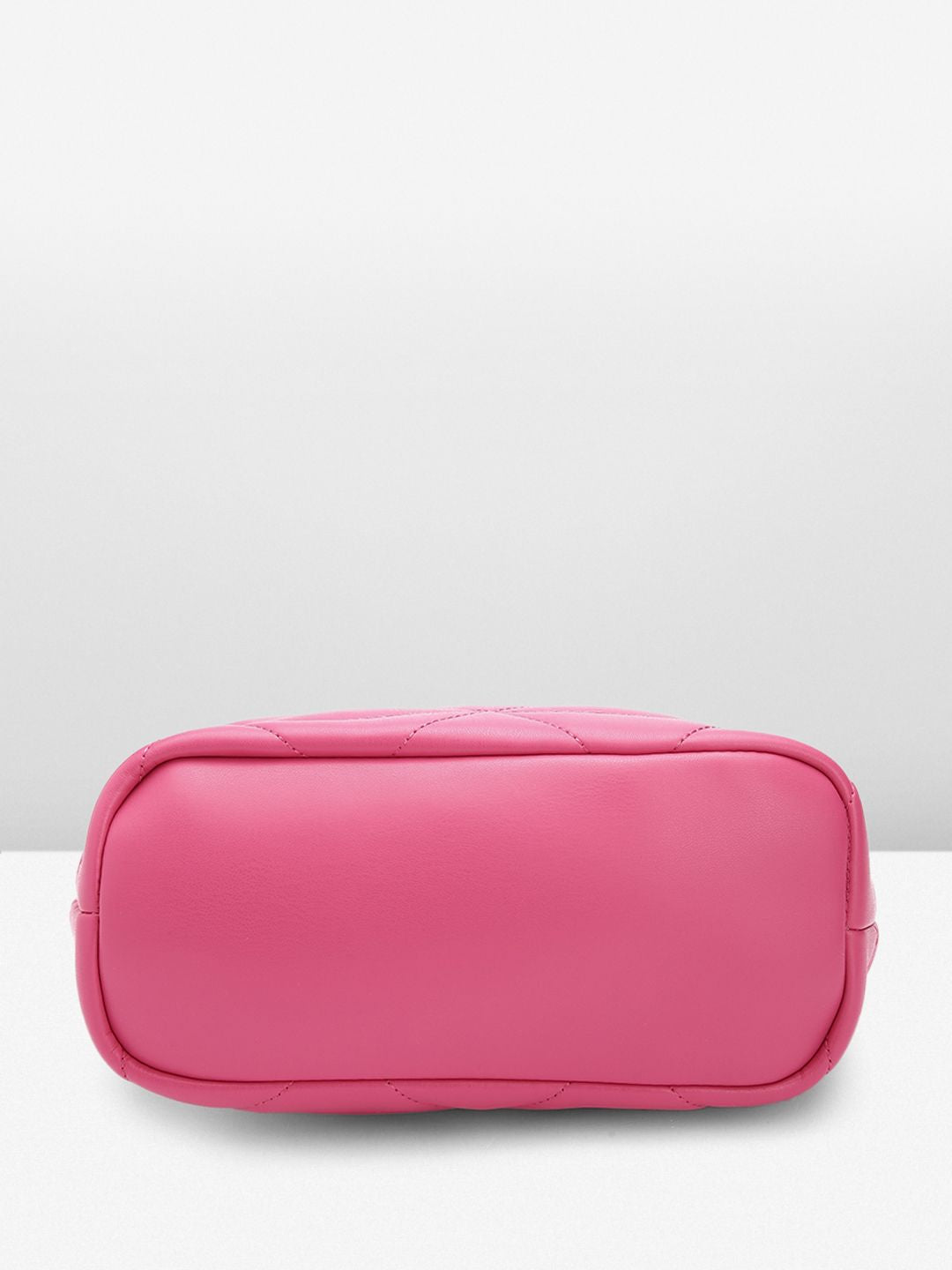 Lino Perros Fuchsia Structured Quilted Handheld Bag