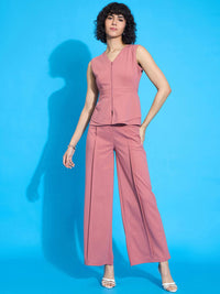 SASSAFRAS worklyf Women Straight Fit High-Rise Trousers