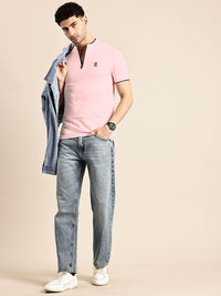 Being Human Mock Collar Pure Cotton T-shirt