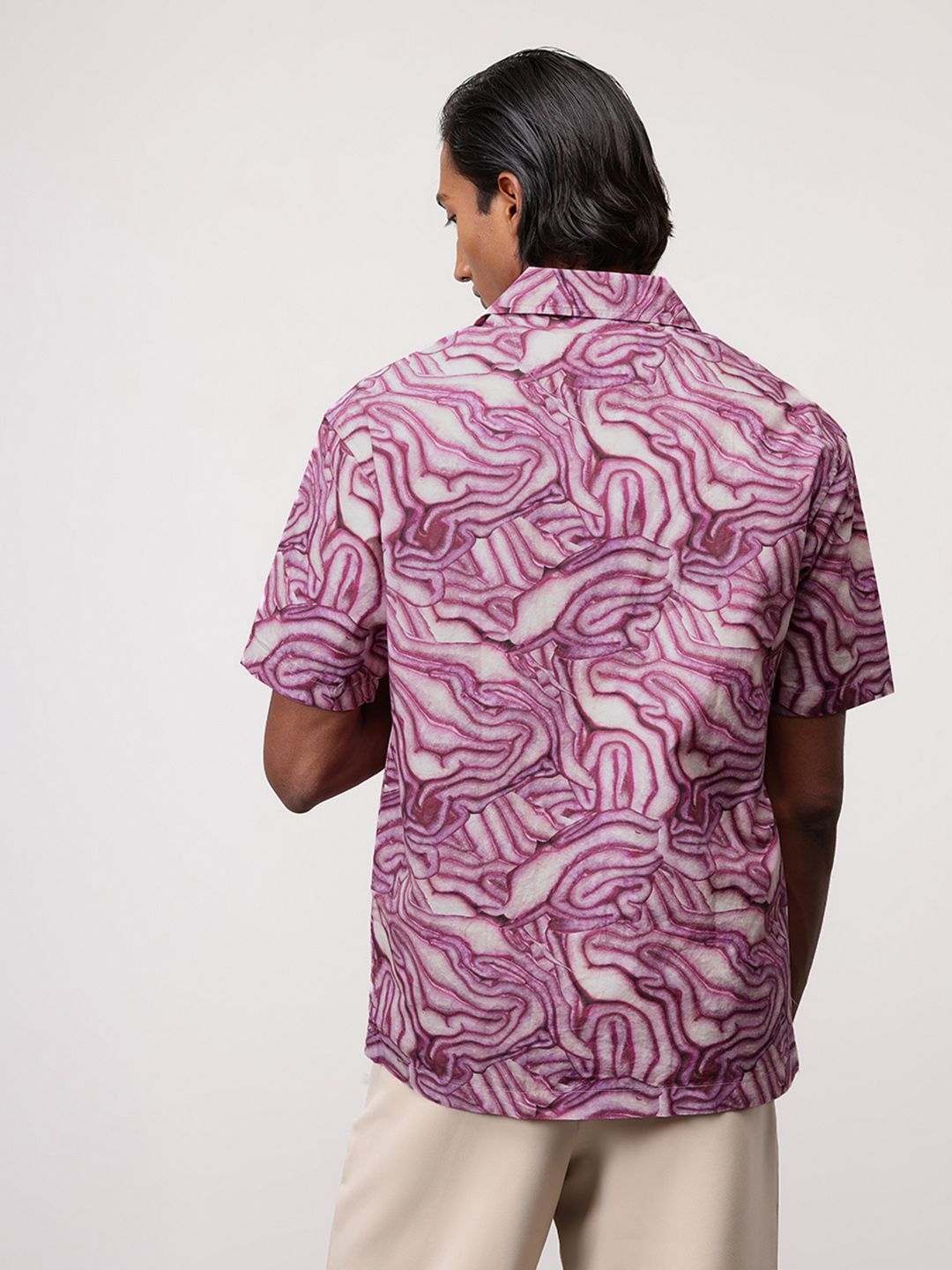 ether Comfort Fit Printed Organic Cotton Shirt