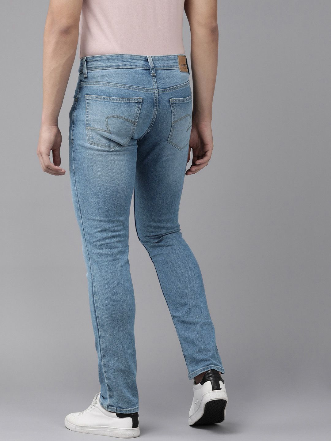 SPYKAR Men Blue Rover Regular Fit Mid Rise Light Fade Stretchable Jeans