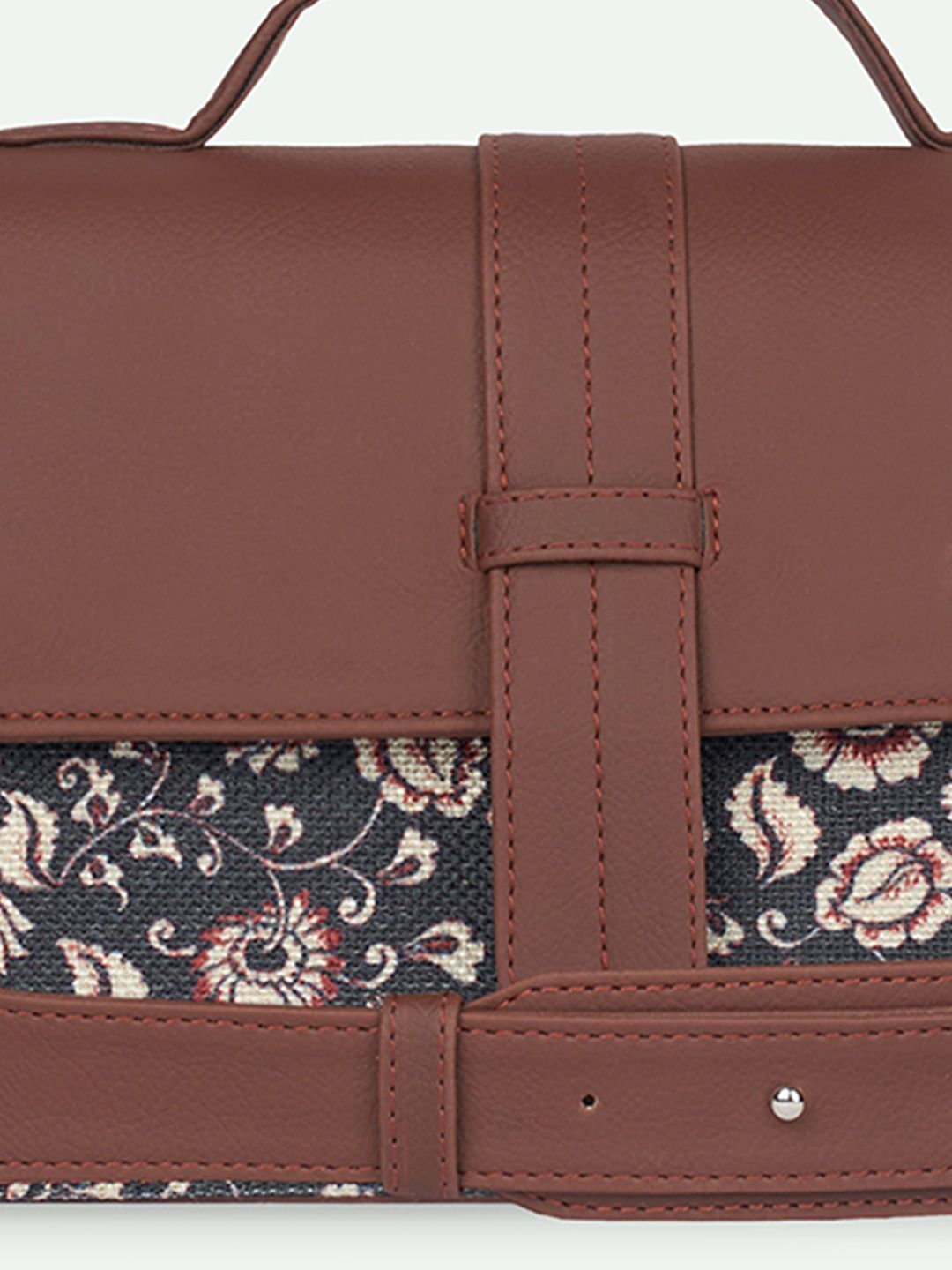 ZOUK Kriti Sanon - Chittoor Blue Kalamkari Iconic Evening Structured Satchel