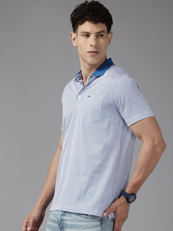 Park Avenue Geometric Printed Slim Fit T-shirt