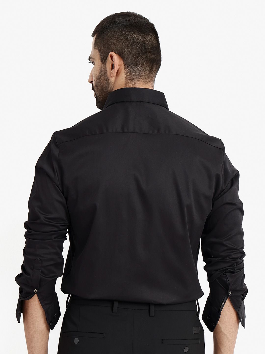 RARE RABBIT Men Como Slim Fit Formal Cotton Shirt