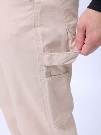 The Indian Garage Co Men Relaxed Fit Mid-Rise Pure Cotton Formal Trouser