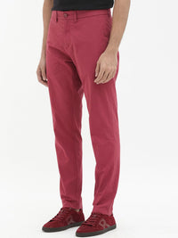 RARE RABBIT Men Harlow Mid-Rise Regular Fit Cotton Trousers