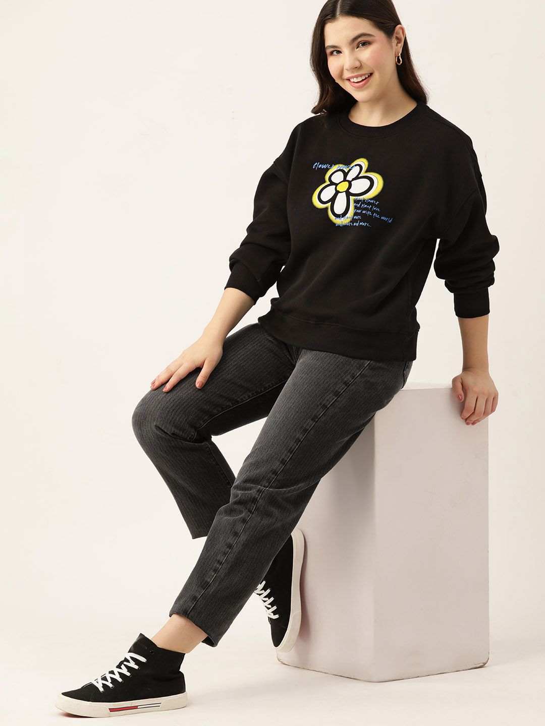 DressBerry Printed Sweatshirt
