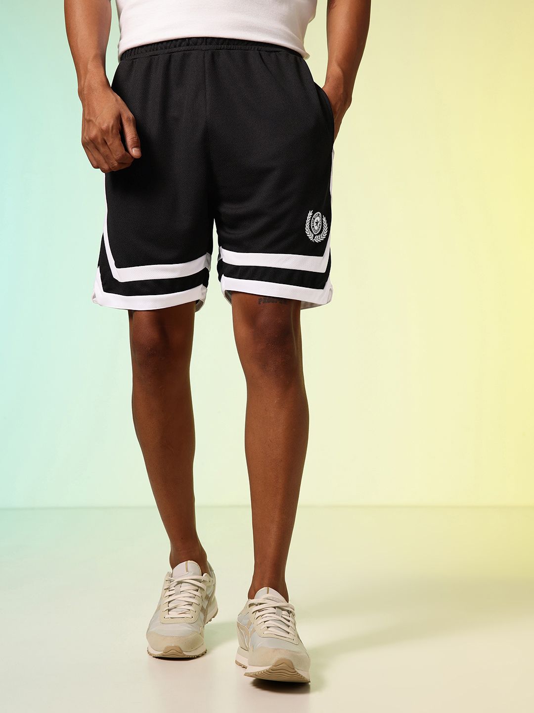 HRX by Hrithik Roshan Men Striped Lifestyle Regular Shorts