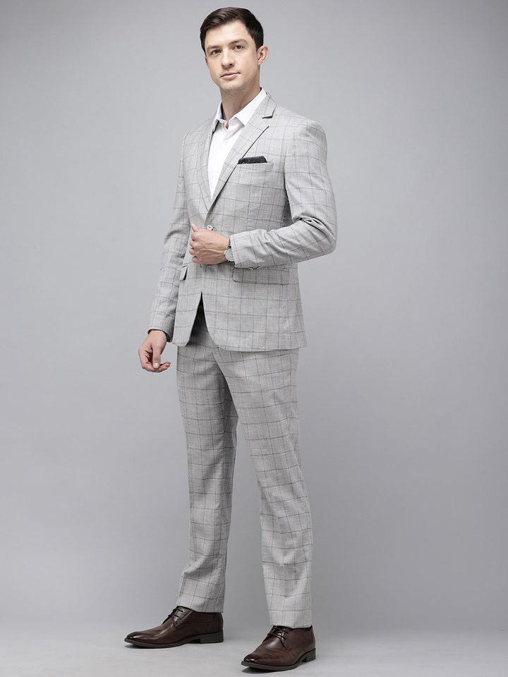 Park Avenue Super Slim Fit Notched Lapel Collar 2 Piece Formal Suit
