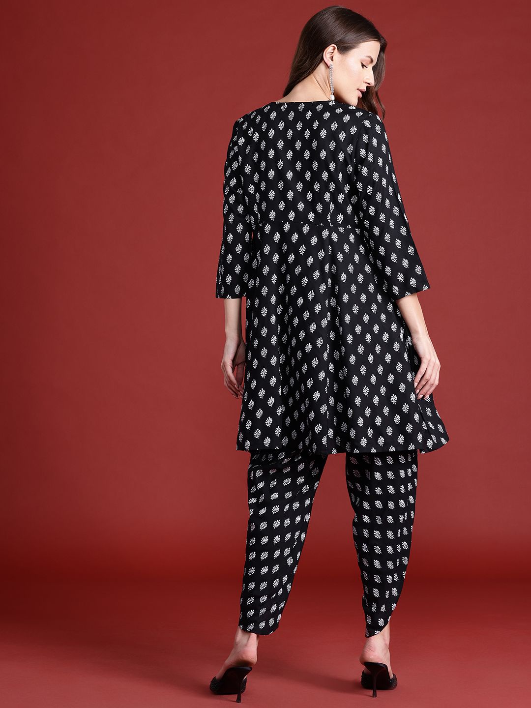 all about you Women Ethnic Motifs Print Kurta with Harem Pants