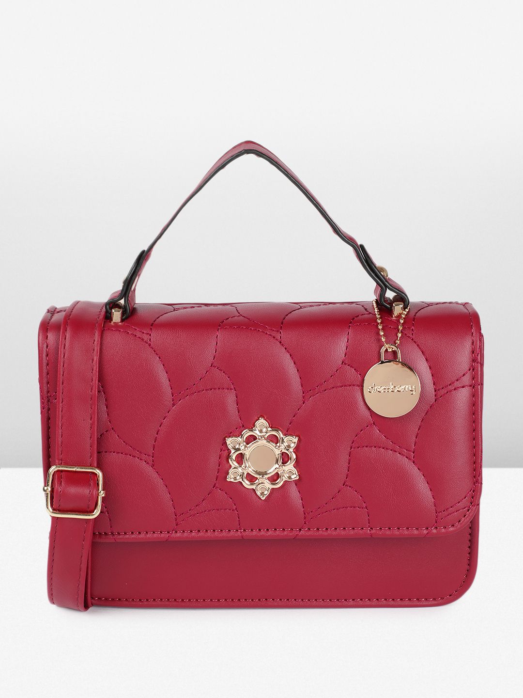 DressBerry Structured Satchel with Quilted Details