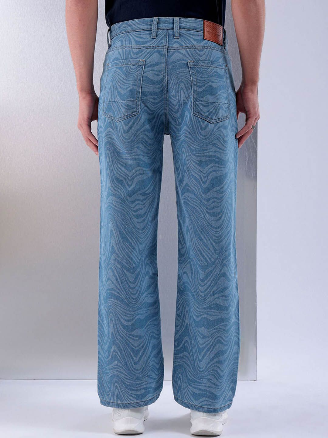 The Indian Garage Co Men Mid-Rise Loose Baggy Fit Stretchable Jeans