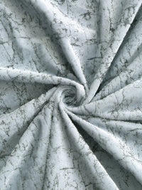 Cortina Grey Set of 2 Abstract Room Darkening Velvet Door Curtains
