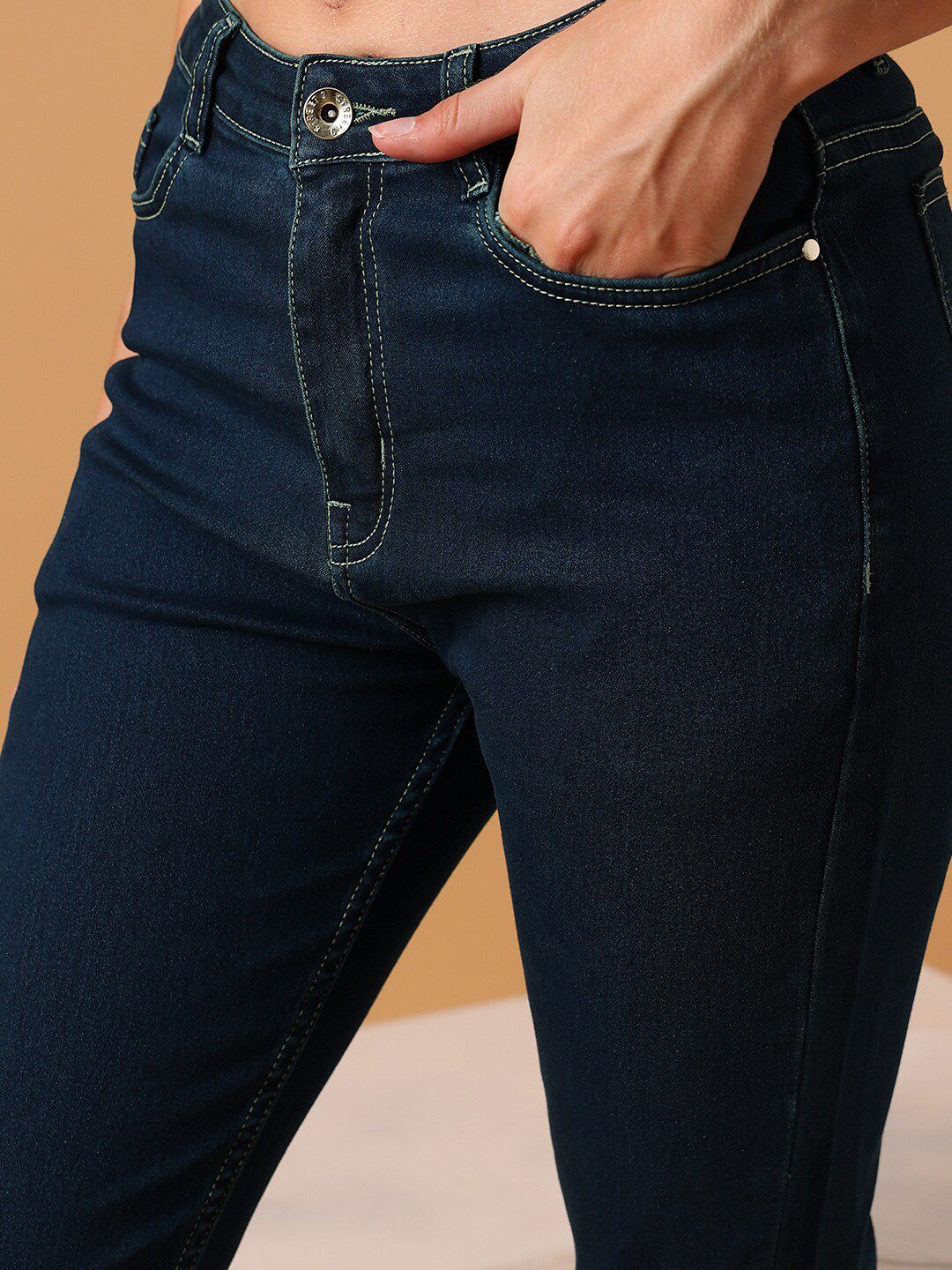 STREET 9 BASICS Women Narrow Slim Fit Clean Look Stretchable Jeans