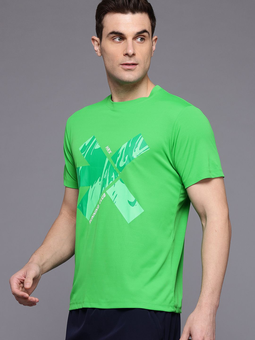 HRX by Hrithik Roshan Rapid-Dry Printed Training T-shirt