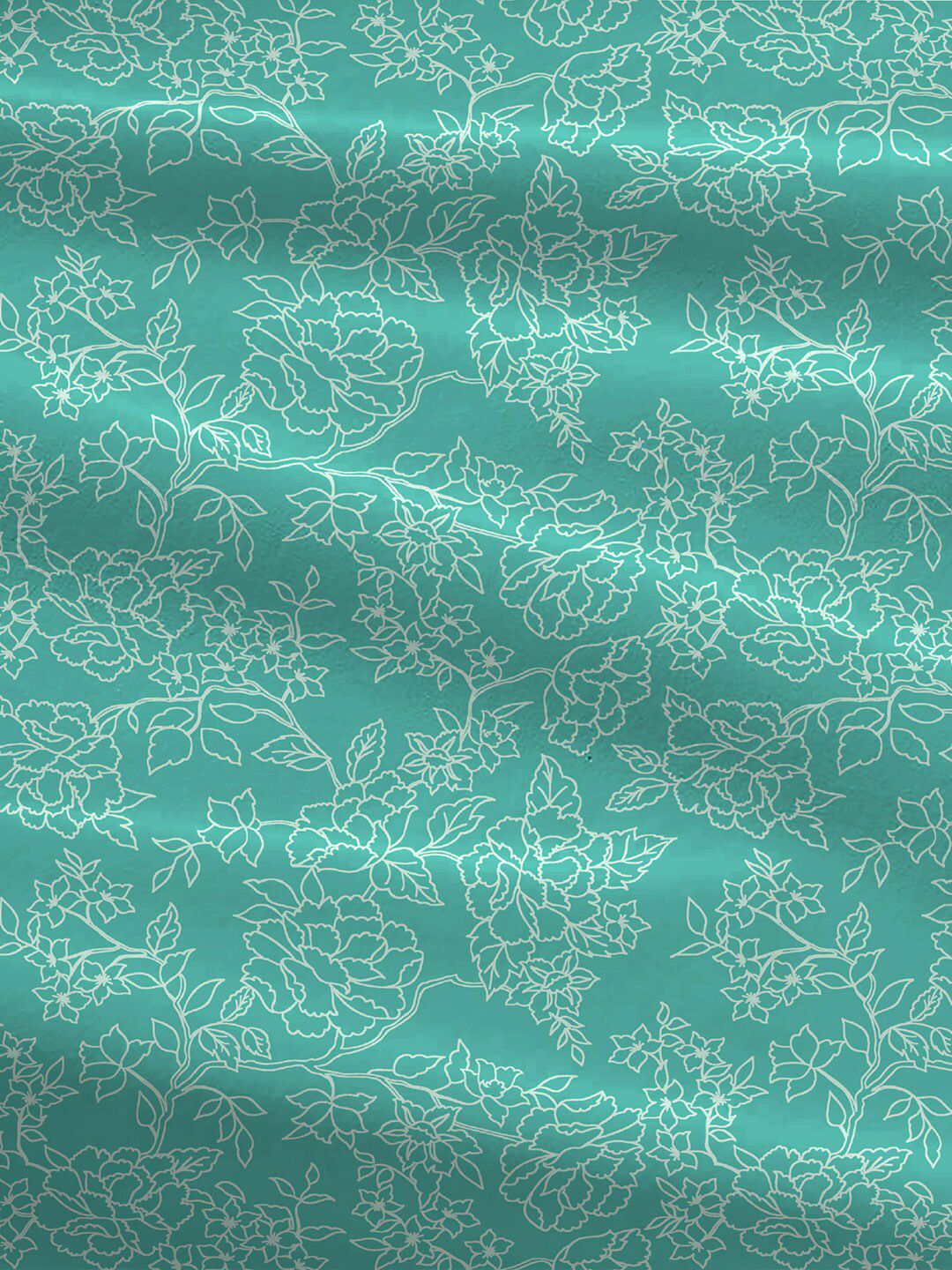 TRIDENT Juliet Blue Urban Comfort Flat 144TC Queen Cotton Bedsheet Set