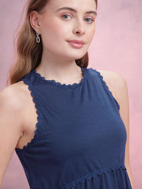DressBerry Lace Inserts Detail A-Line Top