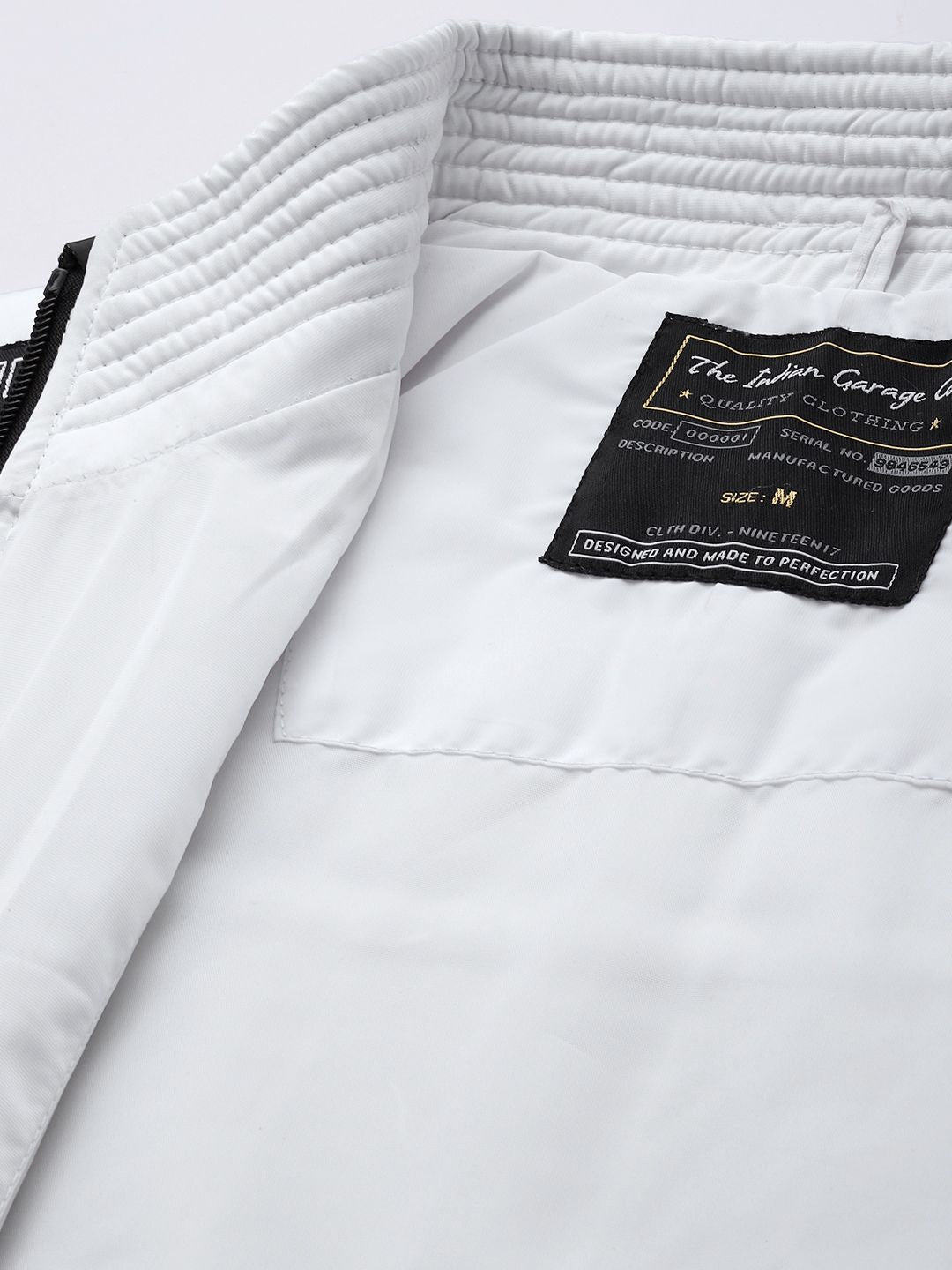 The Indian Garage Co Men Zip-Front Bomber Jacket with Zip Pockets