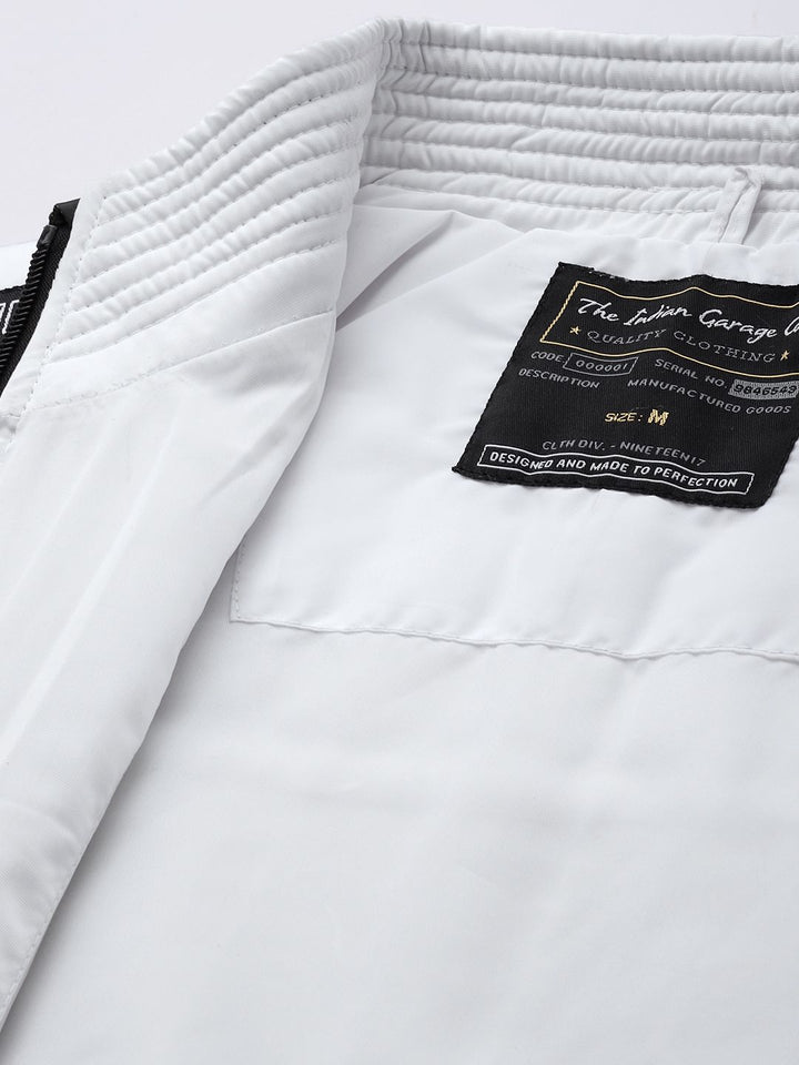 The Indian Garage Co Men Zip-Front Bomber Jacket with Zip Pockets