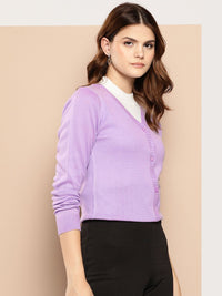 her by invictus Pure Acrylic Solid Cardigan