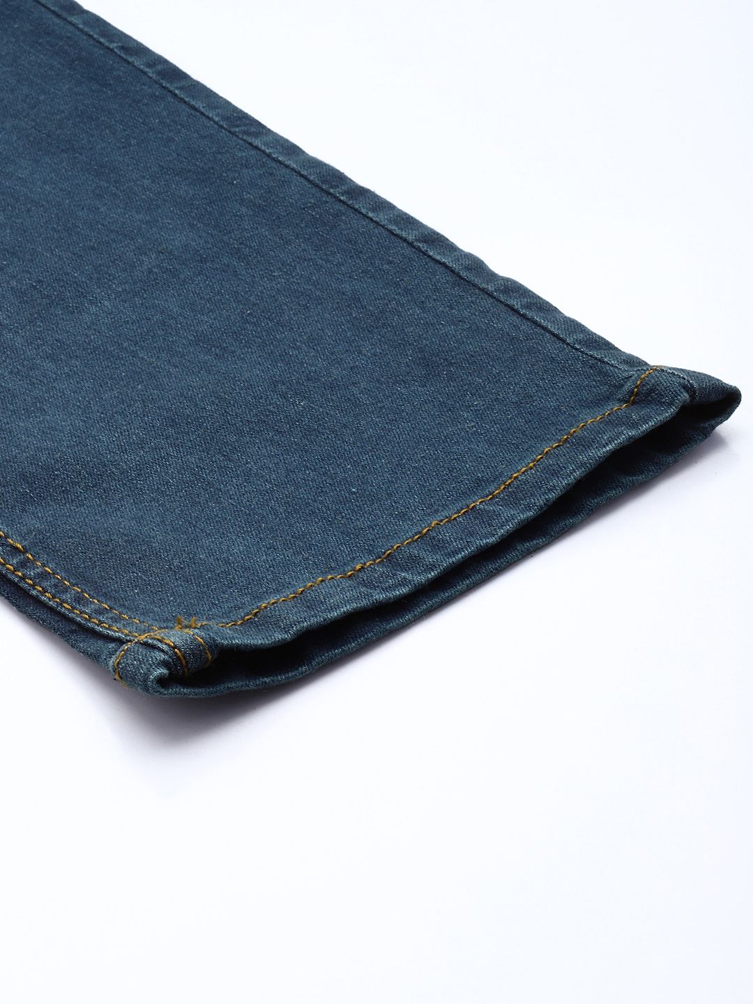 The Indian Garage Co. Men Straight Fit Heavy Fade Stretchable Jeans