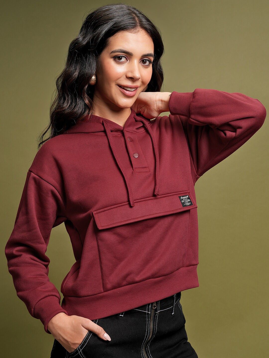 Tokyo Talkies Relaxed Fit Hooded Sweatshirt
