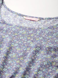 DressBerry Floral Print Tiered A-Line Dress