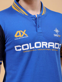 The Indian Garage Co Typography Polo Collar T-shirt