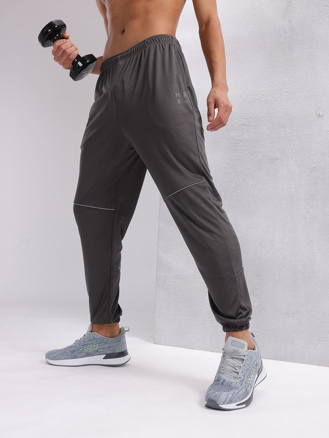 HRX by Hrithik Roshan Men Rapid-Dry Training Joggers with Reflective Details