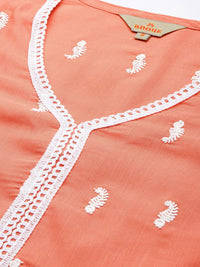 Anouk Ethnic Motifs Embroidered Kurta with Trousers