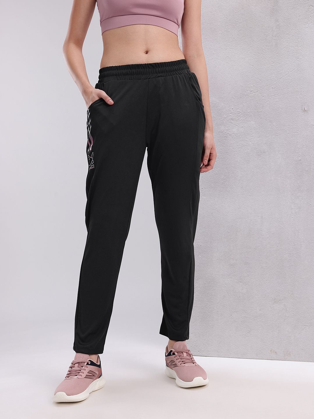 HRX by Hrithik Roshan Women Mid-Rise Regular Fit Training Track pants