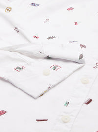 The Indian Garage Co Men Slim Fit Opaque Printed Casual Shirt