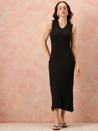 all about you V-Neck Sheath Midi Dress