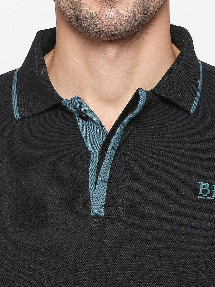 Being Human Polo Collar Regular Fit Cotton Regular T-shirt