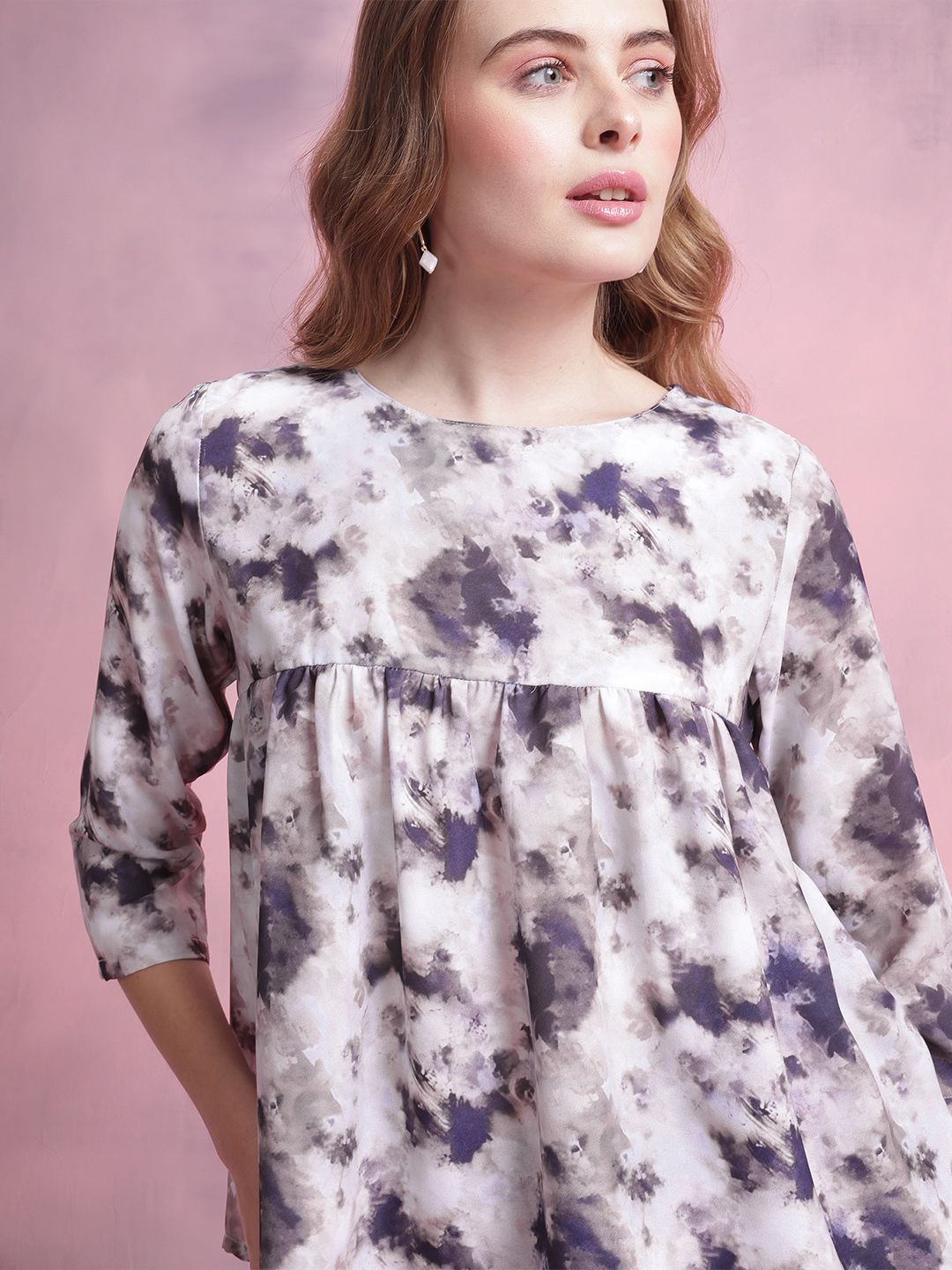 DressBerry Printed Empire Top