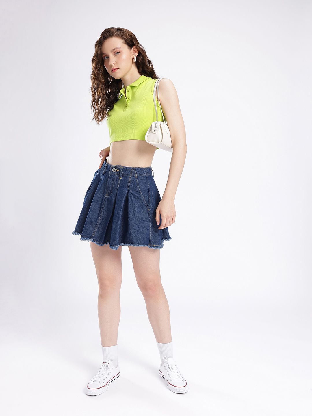 DressBerry Women Street Chic A-line Mini Denim Skirts