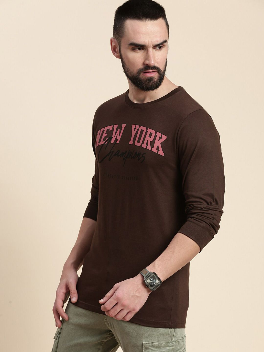 DILLINGER Typography Printed Cotton T-shirt