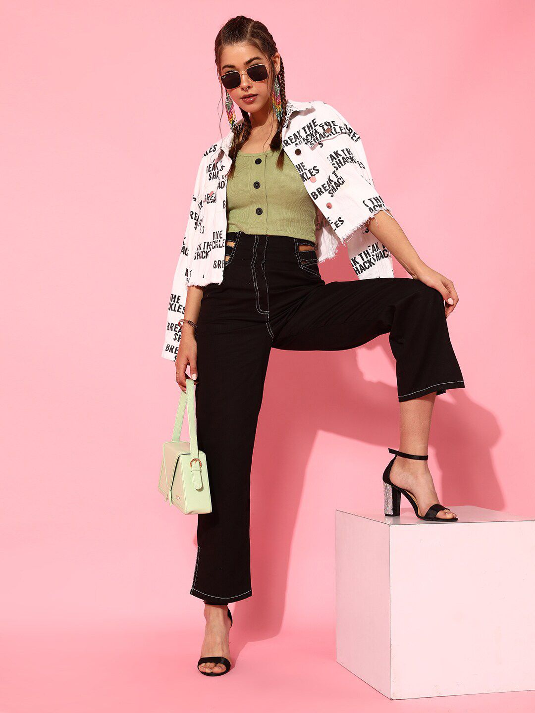 STREET 9 Women Gorgeous Green Solid Top