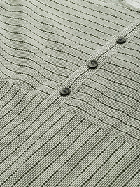 Anouk Women Olive Green & Off-White Printed A-Line Fusion Kurta