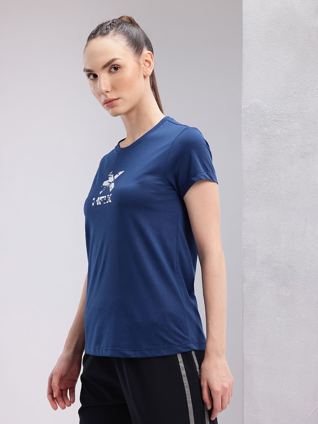 HRX by Hrithik Roshan Typography Print Training T-shirt