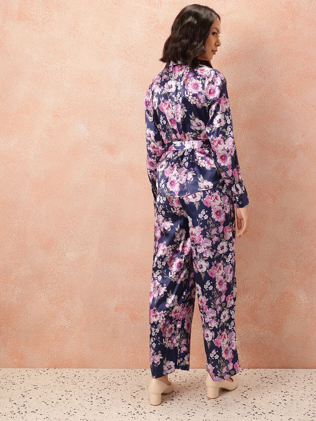 all about you Floral Printed Co-Ords with Tie-Up Belt