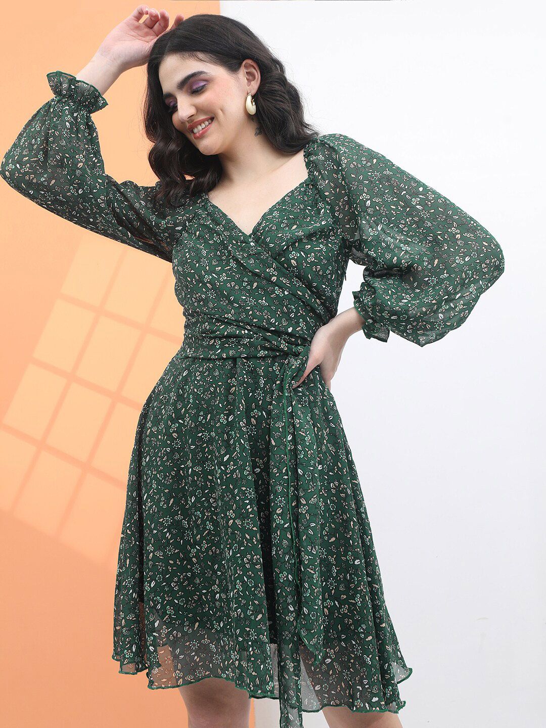 Tokyo Talkies Floral Printed Dress
