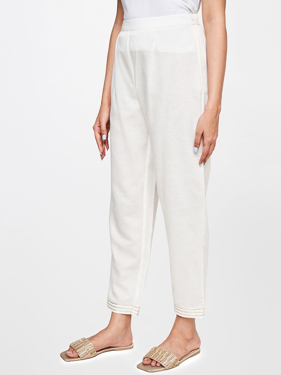 Global Desi Women Straight Fit Trousers