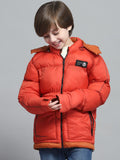 Monte Carlo Boys Hooded Solid Casual Lightweight Puffer Jacket