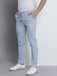 The Indian Garage Co Men Blue Slim Fit Chinos Trousers