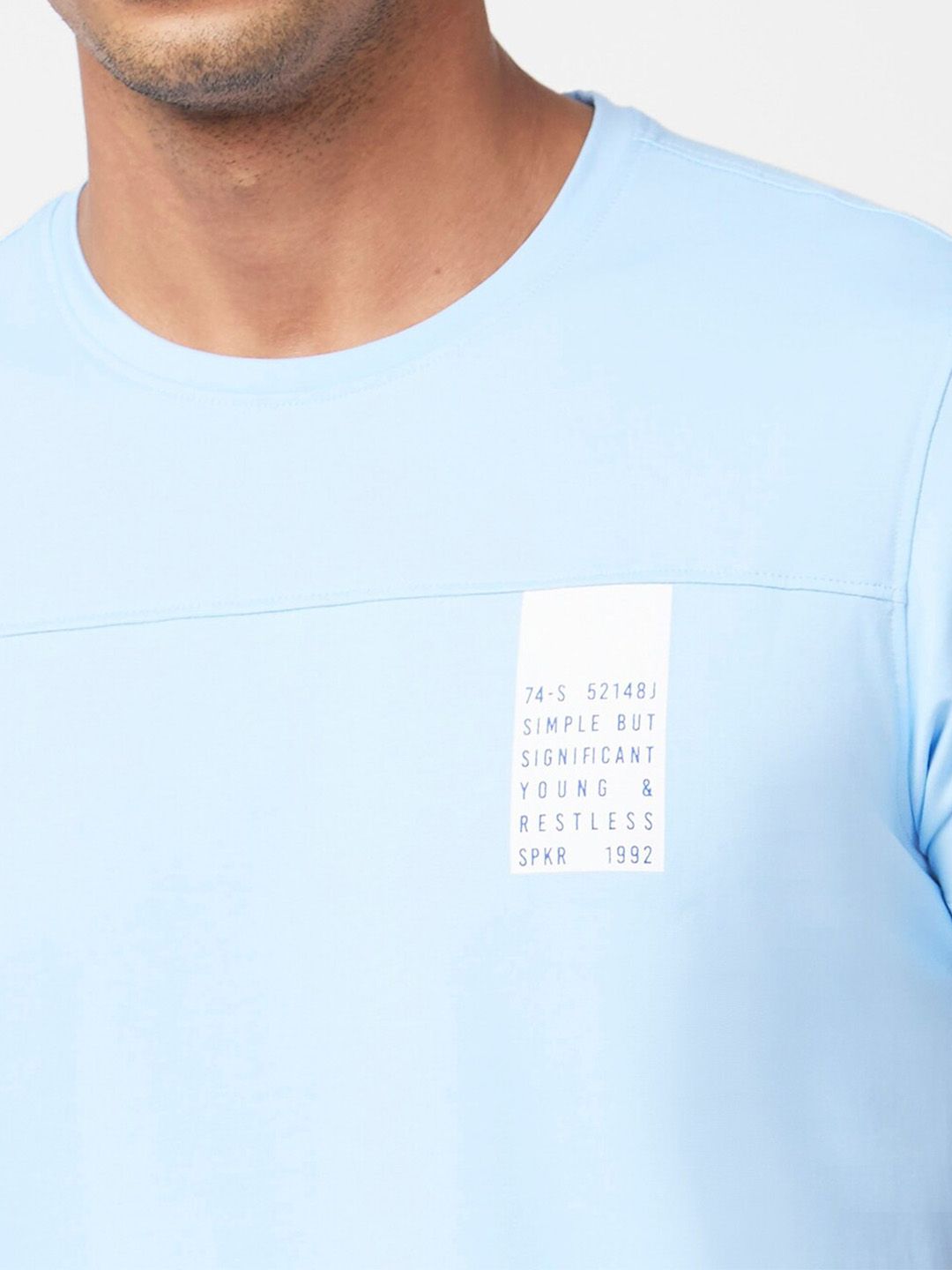 SPYKAR Round Neck Slim Fit Cotton T-shirt