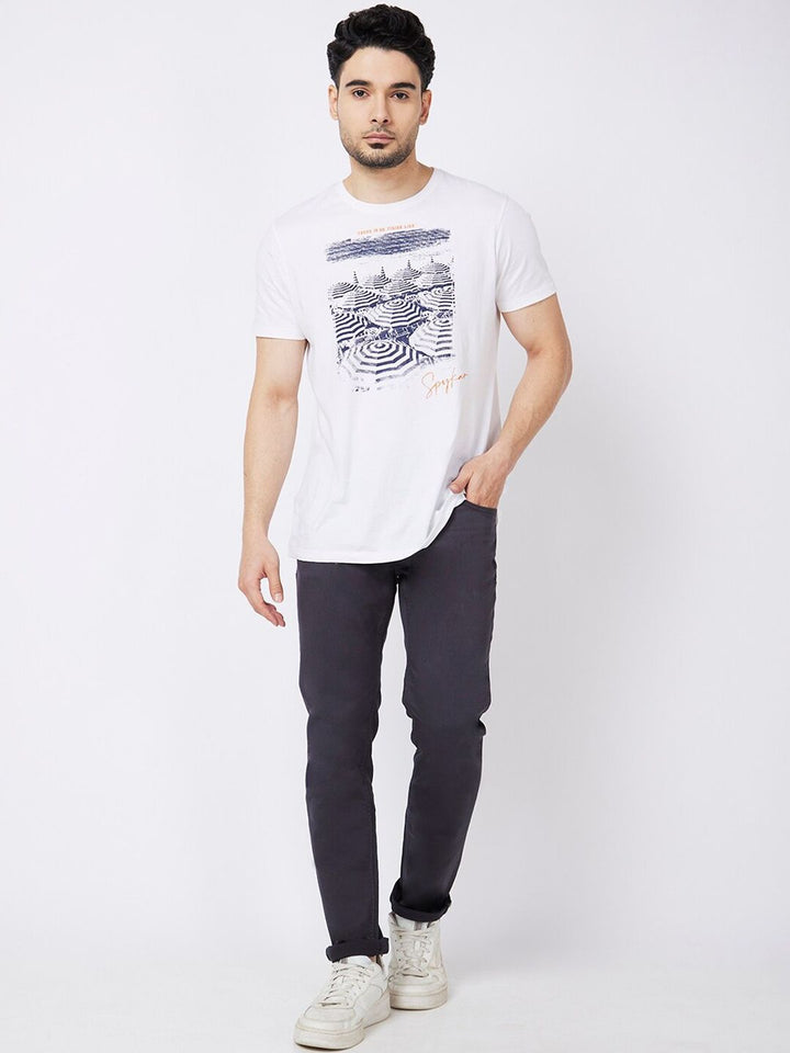 SPYKAR Men Clean Look Slim Fit Narrow Low-Rise Stretchable Jeans