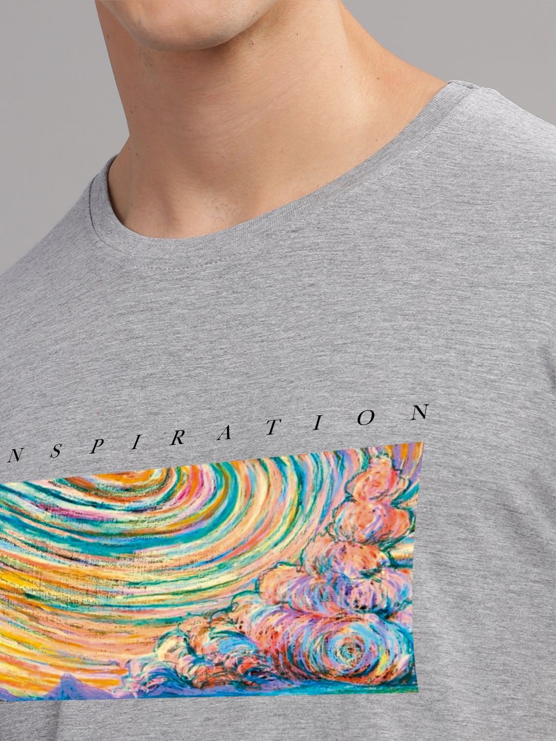 ADRO Typography Printed Round Neck Pure Cotton T-shirt