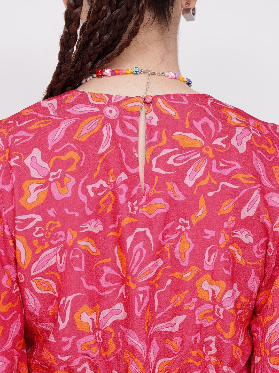 DressBerry Blooming With Confidence Cut-Out Crop Top