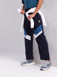 HRX by Hrithik Roshan Men  Lifestyle Mid-Rise Colorblocked Casual Track Pants with Toggle